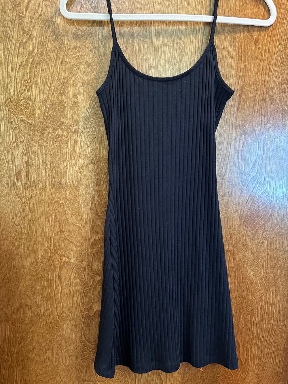 ASOS Design Black Ribbed Bodycon Mini Dress sze 0